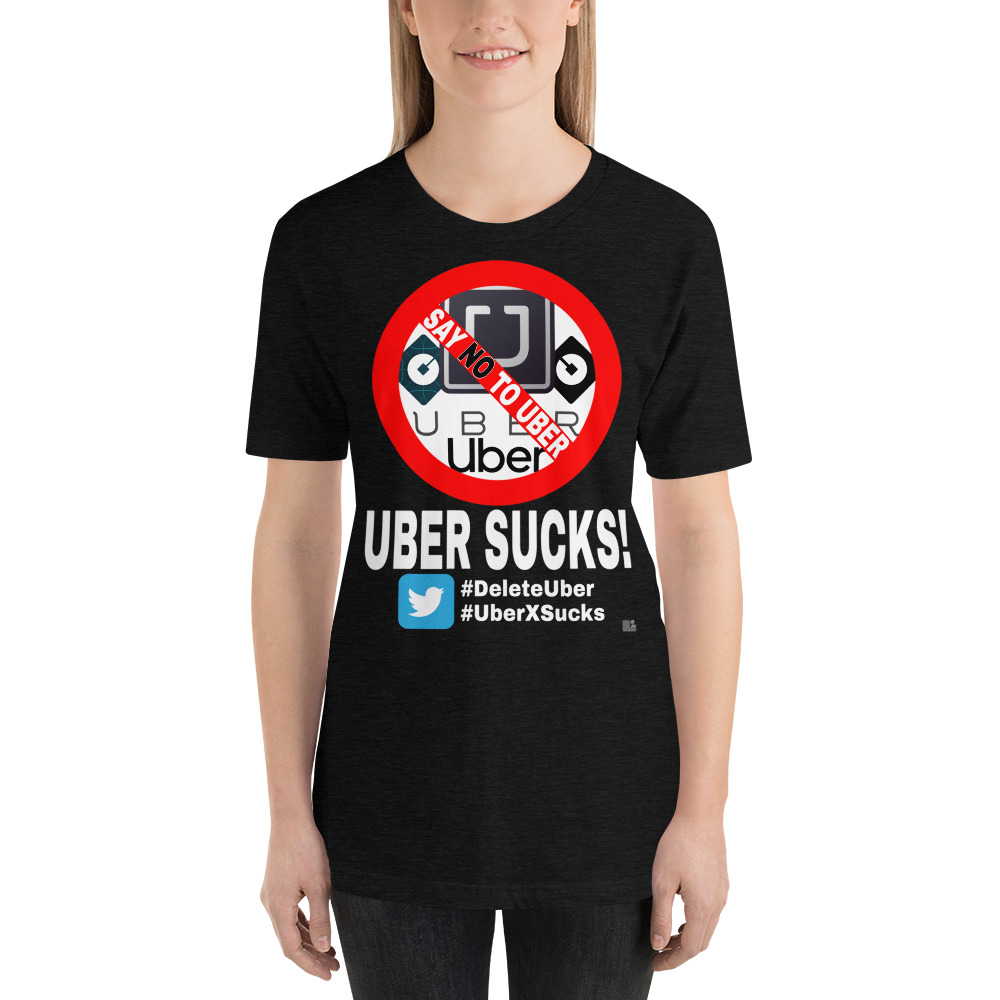 "UBER SUCKS!" Premium Dark Color T-Shirt