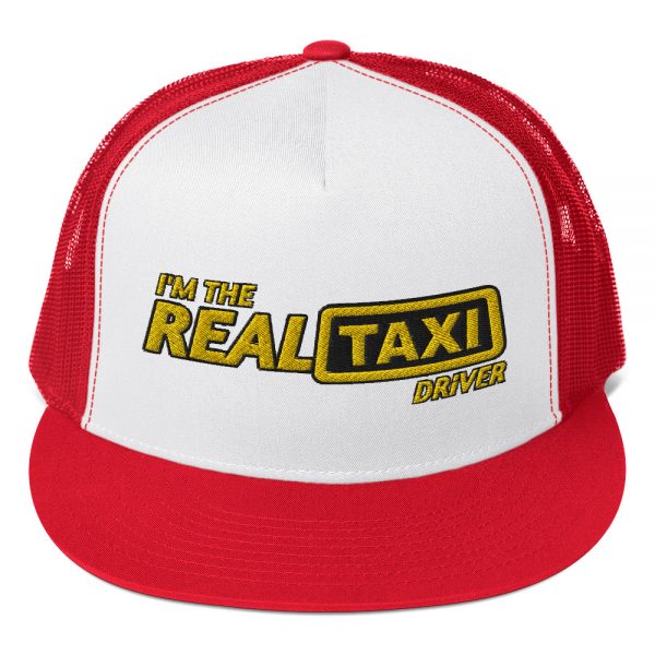 “I’M THE REAL TAXI DRIVER – v2” Embroidered Yupoong Trucker Cap - Image 7