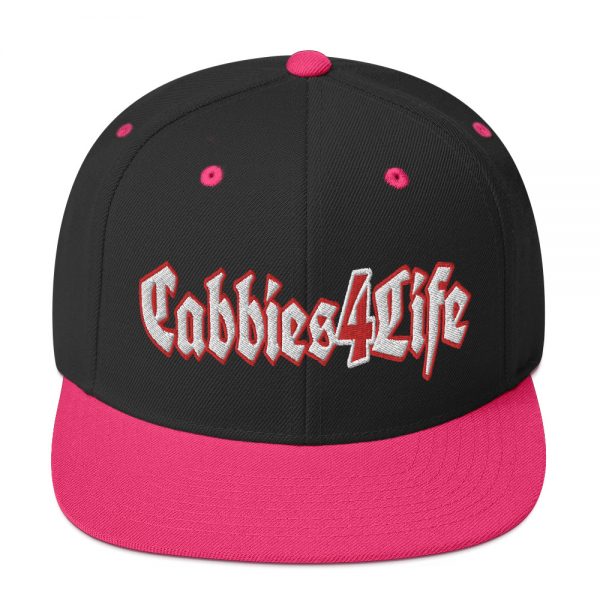 “CABBIES4LIFE” Embroidered Yupoong Snapback Hat - Image 4