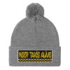 “KEEP TAXIS ALIVE – v3” Embroidered Pom-Pom Beanie - Image 8