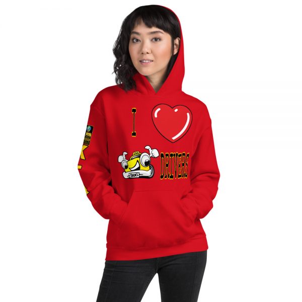 "I LOVE TAXI DRIVERS" Premium Soft & Heavy Blend Hoodie - Image 21