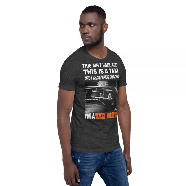 "THIS AIN'T UBER SIR!" Premium Dark Color T-Shirt - Image 15
