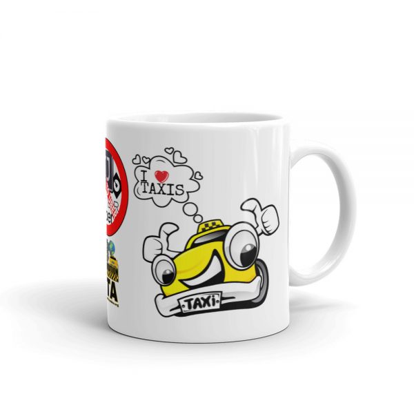 “I LOVE TAXIS” Premium Glossy White Mug - Image 2