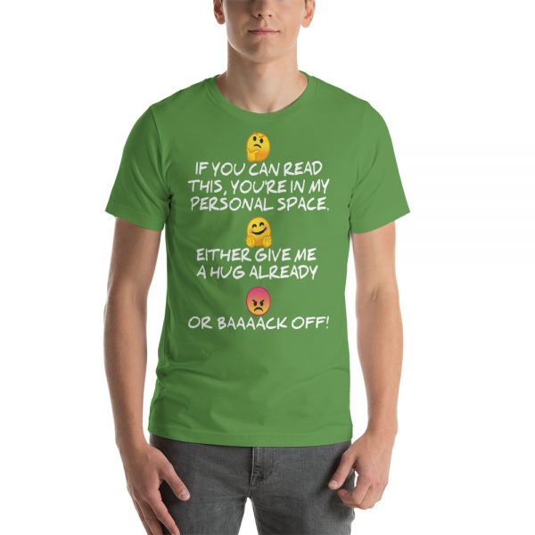 "MY PERSONAL SPACE" Premium Dark Color T-Shirt - Image 2
