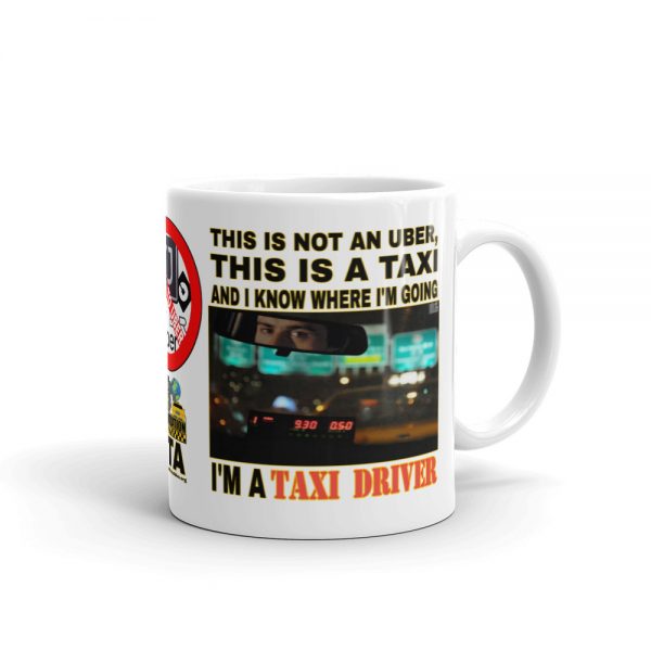 “THIS AIN’T UBER, SIR!” Premium Glossy White Mug - Image 2