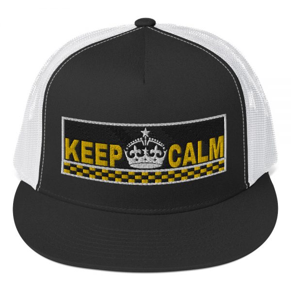 “KEEP CALM” Embroidered Yupoong Trucker Cap - Image 2