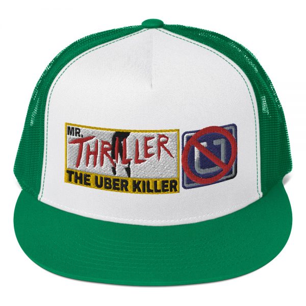 “MR. THRILLER, THE UBER KILLER” Embroidered Yupoong Trucker Cap - Image 6
