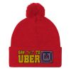 “SAY NO TO UBER – v1” Embroidered Pom-Pom Beanie - Image 10