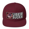 “UBER SUCKS” Embroidered Yupoong Snapback Hat - Image 37