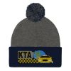 “KEEP TAXIS ALIVE – v1” Embroidered Pom-Pom Beanie - Image 3