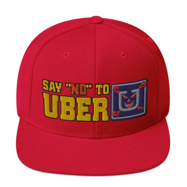 “SAY NO TO UBER - v1” Embroidered Yupoong Snapback Hat - Image 39