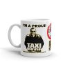 “I'M A PROUD TAXI DRIVER” Premium Glossy White Mug - Image 3