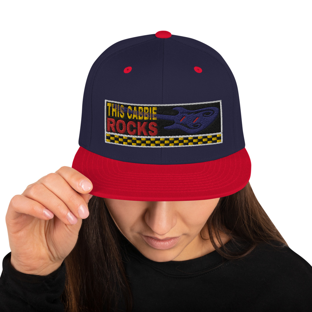 “THIS CABBIE ROCKS” Embroidered Yupoong Snapback Hat “THIS CABBIE ROCKS” Embroidered Yupoong Snapback Hat