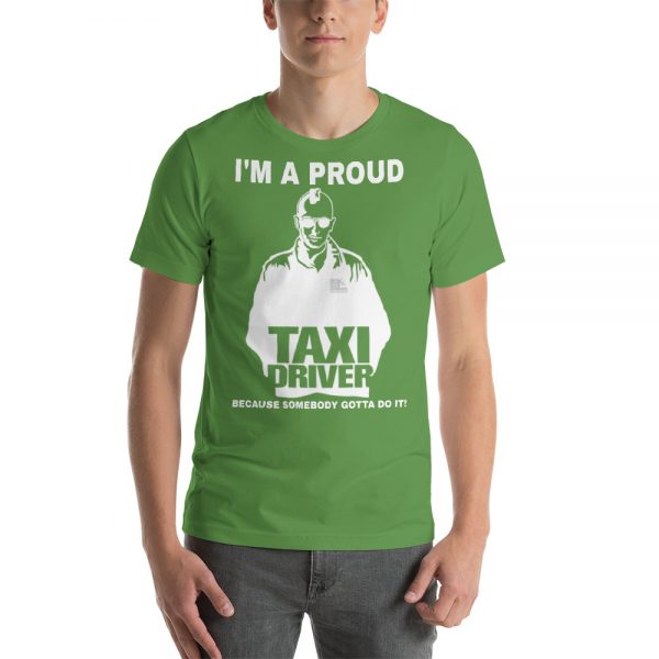 "I'M A PROUD TAXI DRIVER" Premium Dark Color T-Shirt - Image 6
