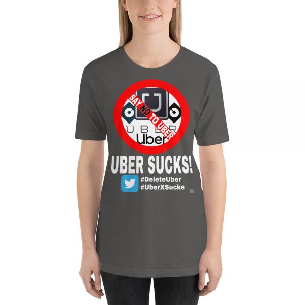 "UBER SUCKS!" Premium Dark Color T-Shirt - Image 5