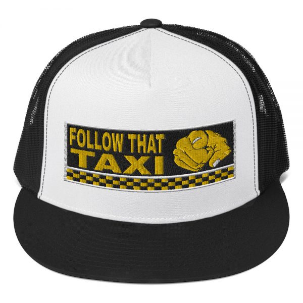 “FOLLOW THAT TAXI” Embroidered Yupoong Trucker Cap - Image 5