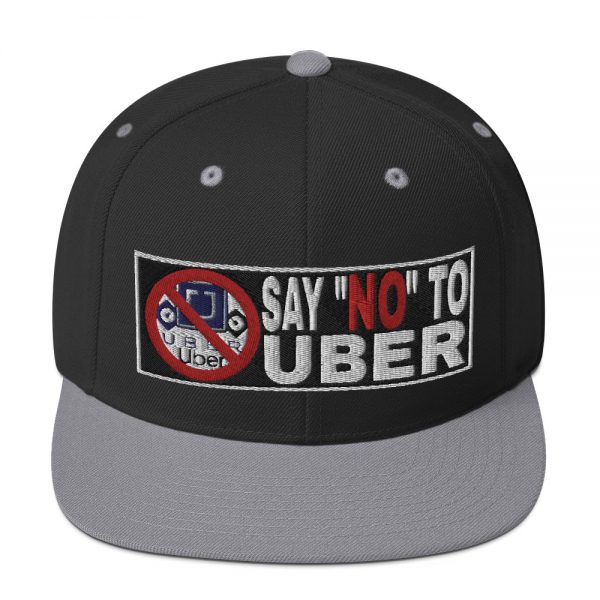 “SAY NO TO UBER - v2” Embroidered Yupoong Snapback Hat - Image 9