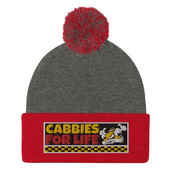 “CABBIES FOR LIFE” Embroidered Pom-Pom Beanie - Image 5