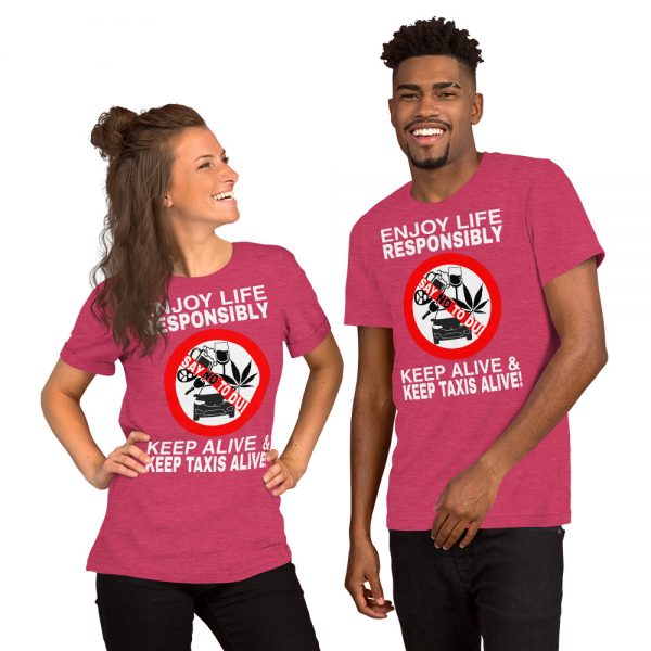 "ENJOY LIFE RESPONSIBLY" Premium Dark Color T-Shirt - Image 12