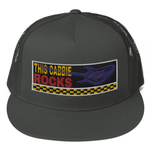 “THIS CABBIE ROCKS” Embroidered Yupoong Trucker Cap - Image 4