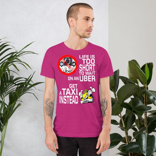 "LIFE IS TOO SHORT TO WAIT ON AN UBER" Premium Dark Color T-Shirt - Image 11
