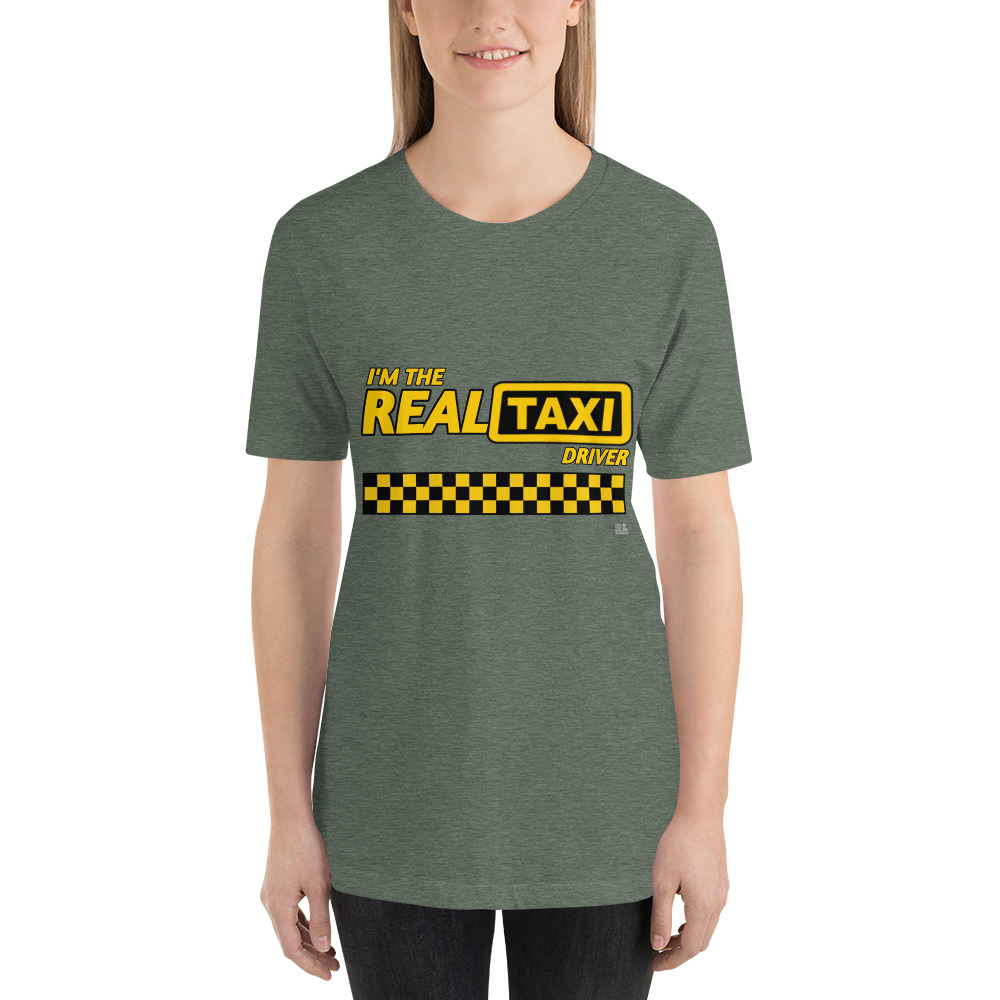 "I'M THE REAL TAXI DRIVER" Premium Dark Color T-Shirt