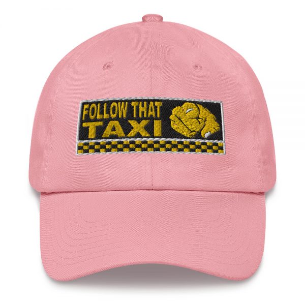 “FOLLOW THAT TAXI” Embroidered Yupoong Dad Hat - Image 13