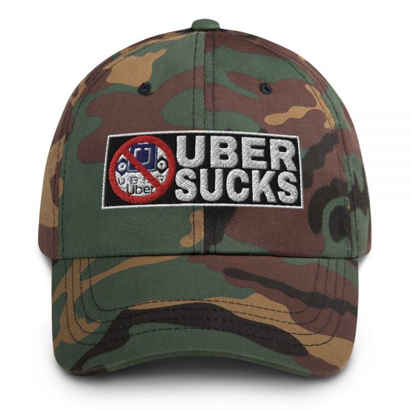 “UBER SUCKS” Embroidered Yupoong Dad Hat - Image 4