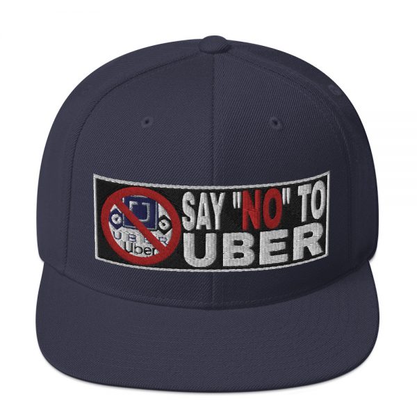 “SAY NO TO UBER - v2” Embroidered Yupoong Snapback Hat - Image 17