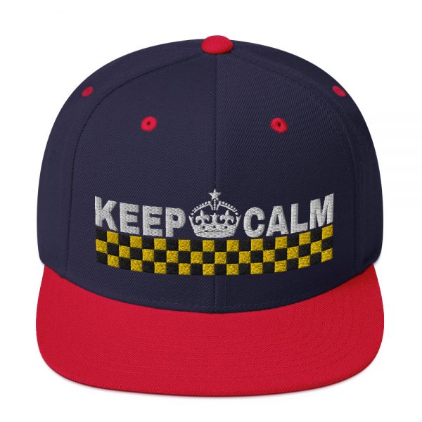 “KEEP CALM” Embroidered Yupoong Snapback Hat - Image 22