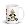“KEEP CALM” Premium Glossy White Mug - Image 5