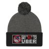 “SAY NO TO UBER – v2” Embroidered Pom-Pom Beanie - Image 4