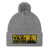 “I’M THE TAXI DRIVER” Embroidered Pom-Pom Beanie - Image 7