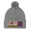 “MR. THRILLER, THE UBER KILLER” Embroidered Pom-Pom Beanie - Image 7
