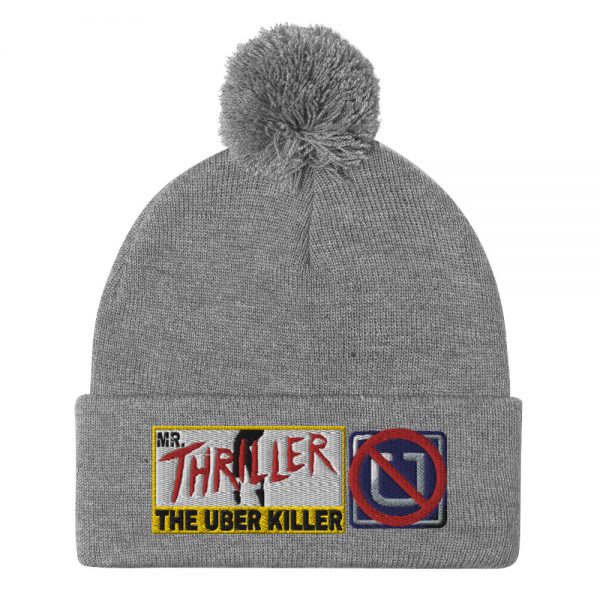 “MR. THRILLER, THE UBER KILLER” Embroidered Pom-Pom Beanie - Image 7