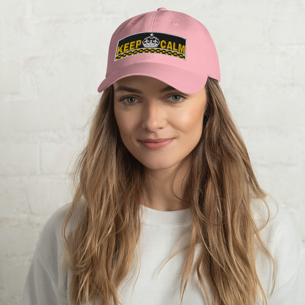 “KEEP CALM” Embroidered Yupoong Dad Hat