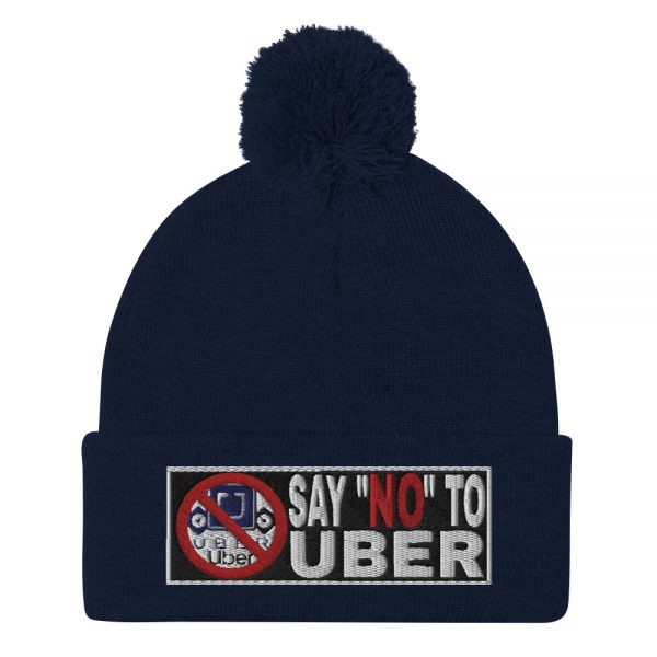 “SAY NO TO UBER – v2” Embroidered Pom-Pom Beanie - Image 6