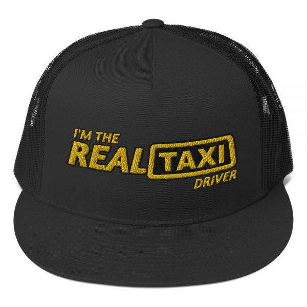 “I’M THE REAL TAXI DRIVER – v2” Embroidered Yupoong Trucker Cap - Image 3