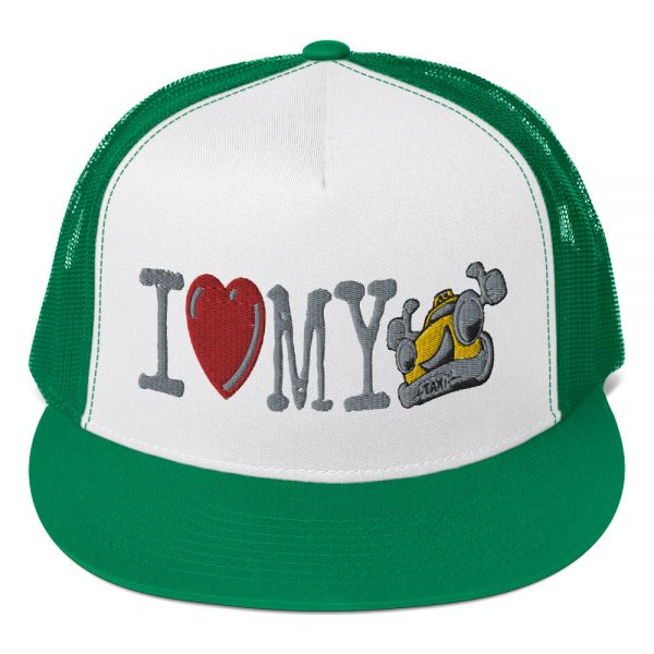 “I LOVE MY TAXI” Embroidered Yupoong Trucker Cap - Image 5