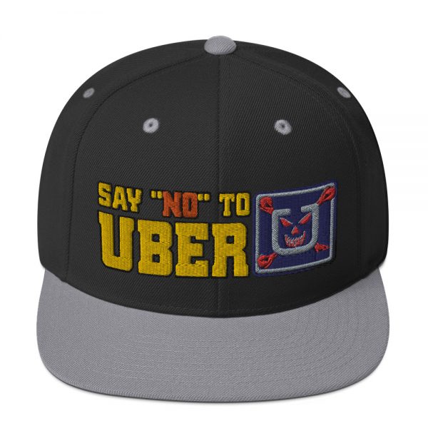 “SAY NO TO UBER - v1” Embroidered Yupoong Snapback Hat - Image 10