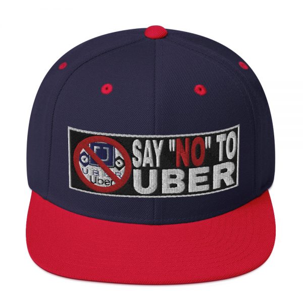 “SAY NO TO UBER - v2” Embroidered Yupoong Snapback Hat - Image 19
