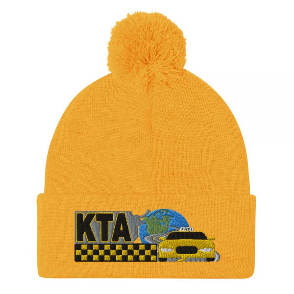 “KEEP TAXIS ALIVE – v1” Embroidered Pom-Pom Beanie - Image 11