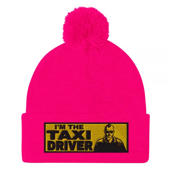 “I’M THE TAXI DRIVER” Embroidered Pom-Pom Beanie - Image 12