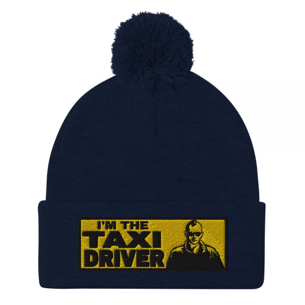 “I’M THE TAXI DRIVER” Embroidered Pom-Pom Beanie - Image 6