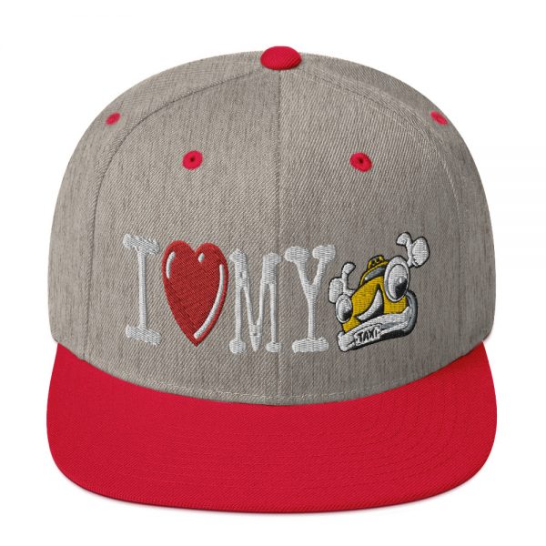 “I LOVE MY TAXI” Embroidered Yupoong Snapback Hat - Image 29