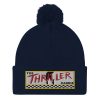 “THE THRILLER CABBIE” Embroidered Pom-Pom Beanie - Image 6
