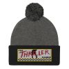 “THE THRILLER CABBIE” Embroidered Pom-Pom Beanie - Image 3