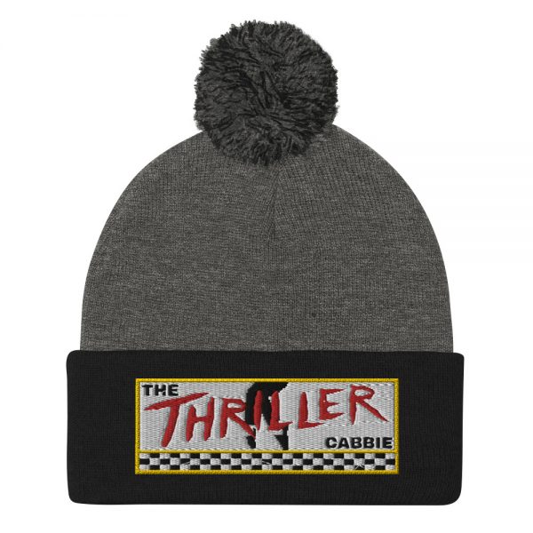 “THE THRILLER CABBIE” Embroidered Pom-Pom Beanie - Image 3