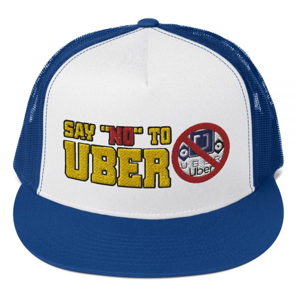 “SAY NO TO UBER – v1” Embroidered Yupoong Trucker Cap - Image 8