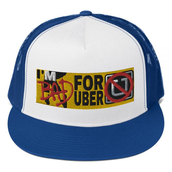 “I’M BAD FOR UBER” Embroidered Yupoong Trucker Cap - Image 8